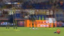 Bruno Alves Amazing Free Kick Goal AS Roma vs Fenerbahçe 1-1 ~ Friendly Match 2014