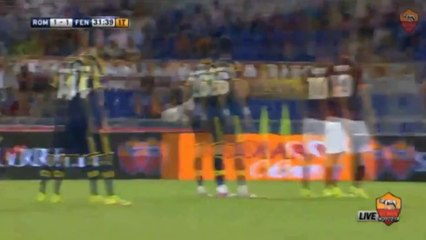 Download Video: Bruno Alves Amazing Free Kick Goal AS Roma vs Fenerbahçe 1-1 ~ Friendly Match 2014