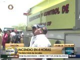 Un incendio consume dos locales comerciales en Paraguaná