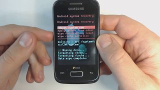Samsung Galaxy Y Duos S6102 - How to remove pattern lock by hard reset