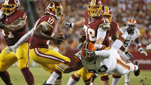 RGIII shows weaknesses against Browns, concern for Nationals' Soriano