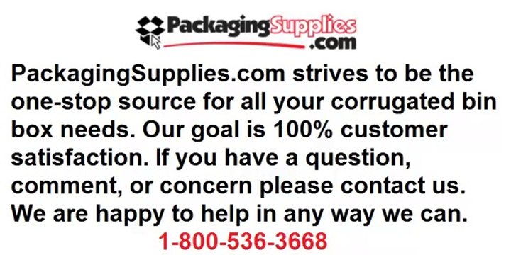 Corrugated Bin Boxes - Quality Discounted Cardboard