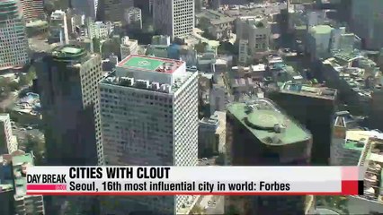 Forbes Seoul, 16th most influential city in the world