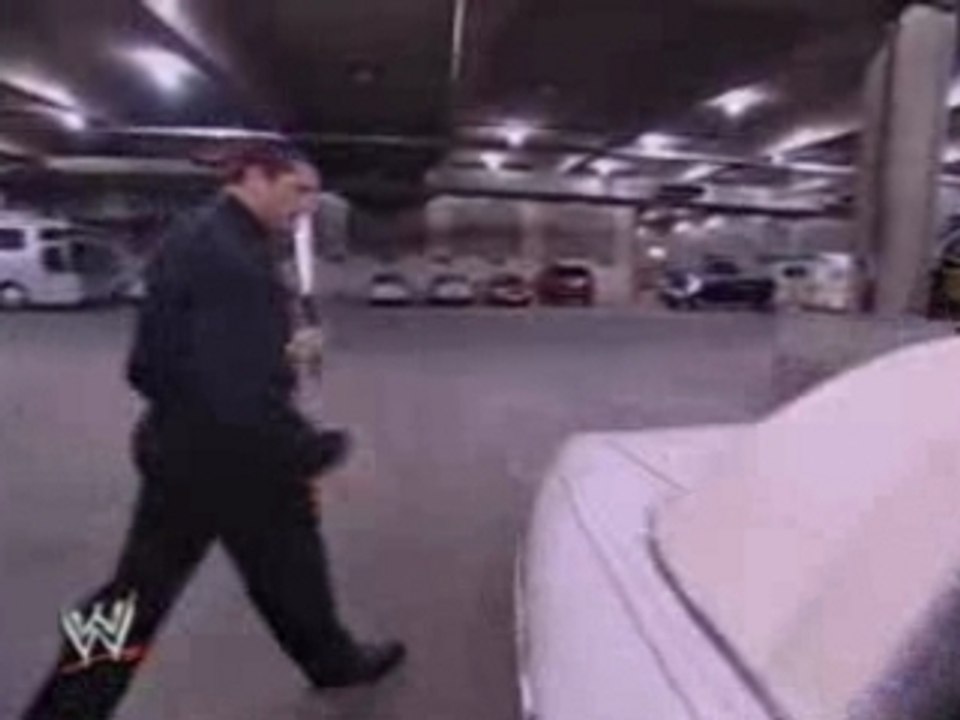 Batista visits smackdown
