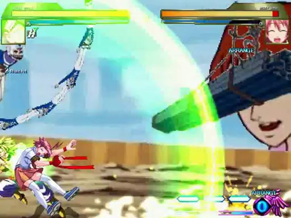 ブロリーが愛乃はぁとをボコるMUGENリョナ動画 Ryona MUGEN broly aino heart アルカナハート_1