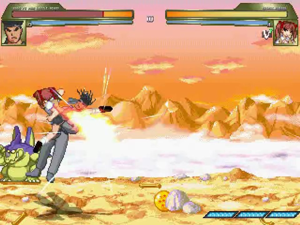 カンフーマンが白井黒子と御坂美琴にしばかれるMUGEN逆リョナ動画 Reverse Ryona Movieとある魔術の禁書目録_1