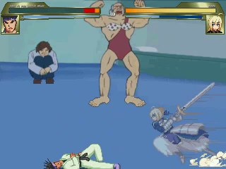 カンフーマンがセイバーにしばかれるMUGEN逆リョナ動画 Reverse Ryona Movie Fate stay night_1