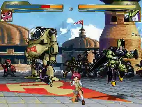 セルが日向夏美をボコるMUGENリョナ動画 Ryona MUGENケロロ軍曹_1