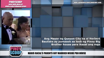 Maris Racal's Parents Got Married Inside Pinoy Big Brother House Officiated By Herbert Bautista