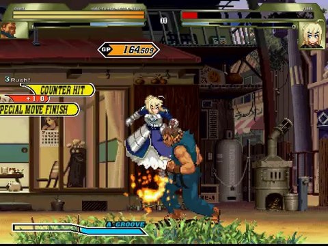豪鬼がセイバーをボコるMUGENリョナ動画 Ryona MUGEN Sabre fate_1