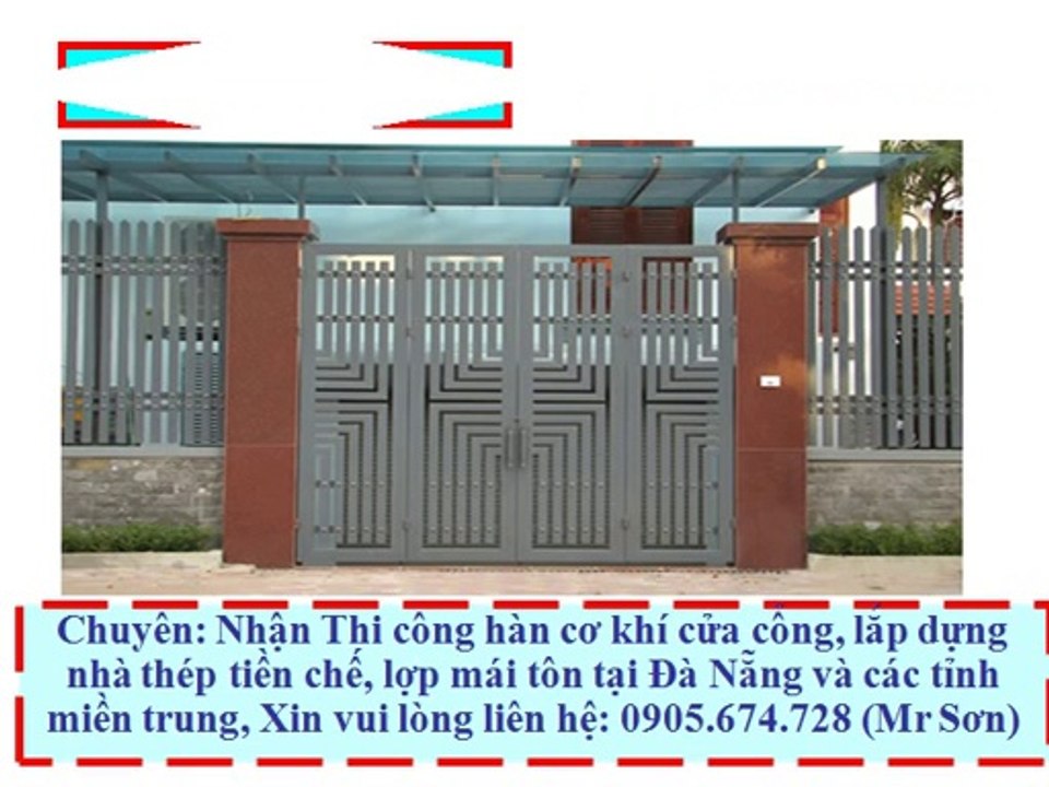 Gia công cửa cổng sắt tại Đà Nẵng(0905.674.728 Mr Sơn)