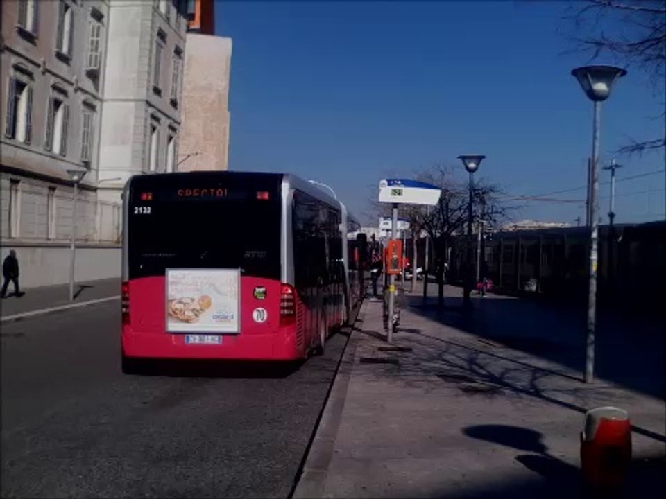 [Sound] Bus Mercedes-Benz Citaro G C2 BHNS TGB n°2132 de la RTM - Marseille sur les lignes 82 et 82 S