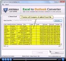 Import Contacts Excel to MS Outlook 2000/2003/2007/2010/2013 by Excel to Outlook Converter Tool