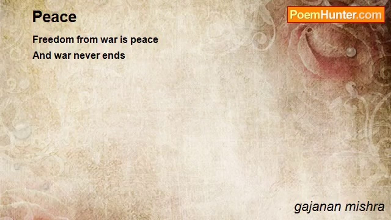 gajanan mishra - Peace