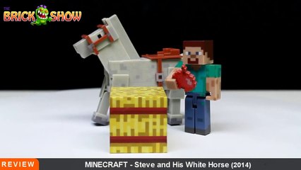 MINECRAFT - Steve and His WHITE HORSE Action Figure Series 2 Review