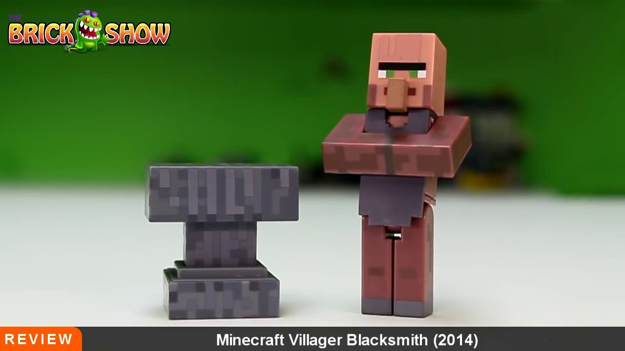 MINECRAFT Overworld BLACKSMITH VILLAGER Figure Pack Review