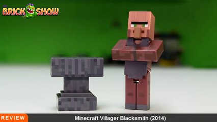 MINECRAFT Overworld BLACKSMITH VILLAGER Figure Pack Review