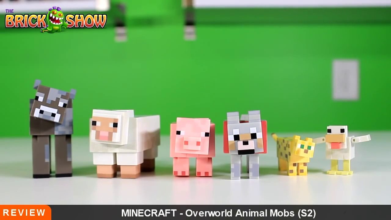 Minecraft Overworld Animal Mob Pack Action Figure Review