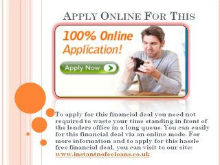 Instant No Fee Loans- No Need Of Depositing Any Spare Fee Or Collateral