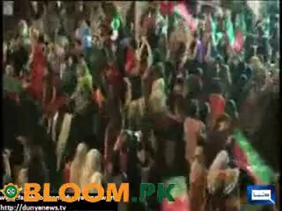 After PTI’s call for resignation, jalsa became flamboyant, women start dancing