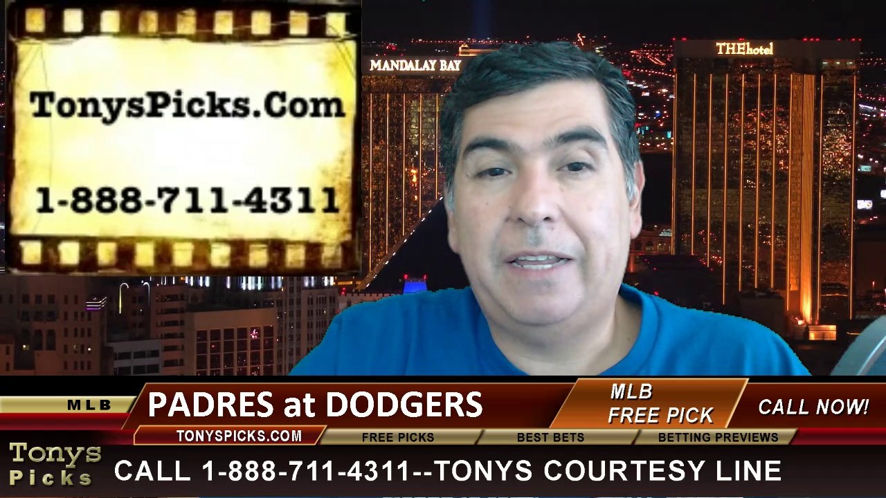 MLB Pick LA Dodgers vs. San Diego Padres Odds Prediction Preview 8-20-2014