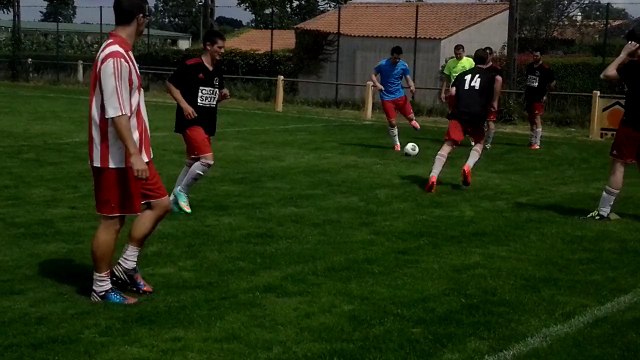 Échauffement match amical contre Nesmy 2014/2015