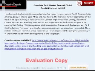Global Downhole Tools Market: Trends,Forecast