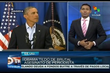 EEUU: condena Obama brutal asesinato de periodista James Foley