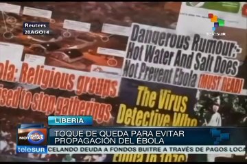 Decretan toque de queda en Liberia para evitar contagio de ébola