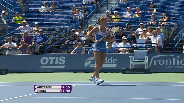 Giorgi v Wozniacki - Connecticut Open Rd2