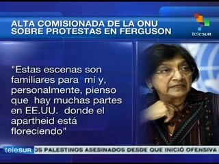 Similar al Apartheid de Sudáfrica, represión policial en Ferguson: ONU