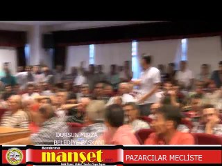 1- PAZARCI esnafı Belediyede