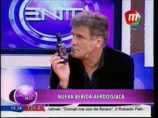 Agusto Vidal y la nueva bebida afrodisíaca