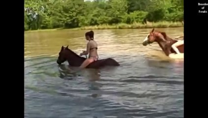 GIRL and HORSE Compilation 2014 - hermosa chica y caballos
