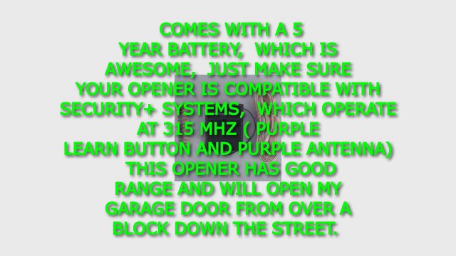 Garage Door Opener Remote