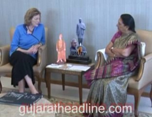 US Ambassador Kathleen Stephens meets Anandiben Patel Gujarat CM