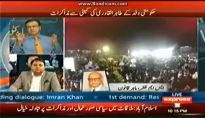 On 7th Day Moeed Pirzada described sentiments of Protesters at Azadi Square
