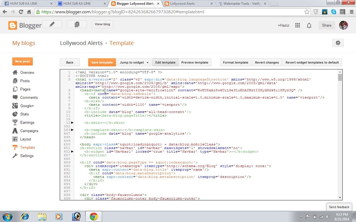 How To Your Site In Google Webmaster tools