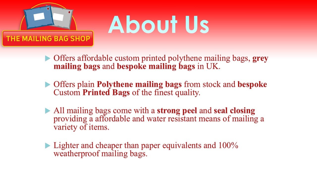 Grey Mailing Bags