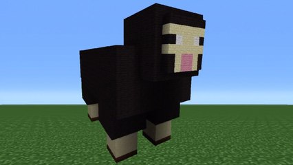 Minecraft Tutorial: How To Make A Sheep Statue