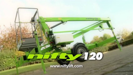 Nifty 120 Promo - Trailer Mounted Cherry Picker from Niftylift
