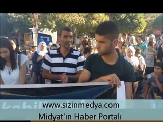 Midyat’ta Lice Olayları Protesto Edildi