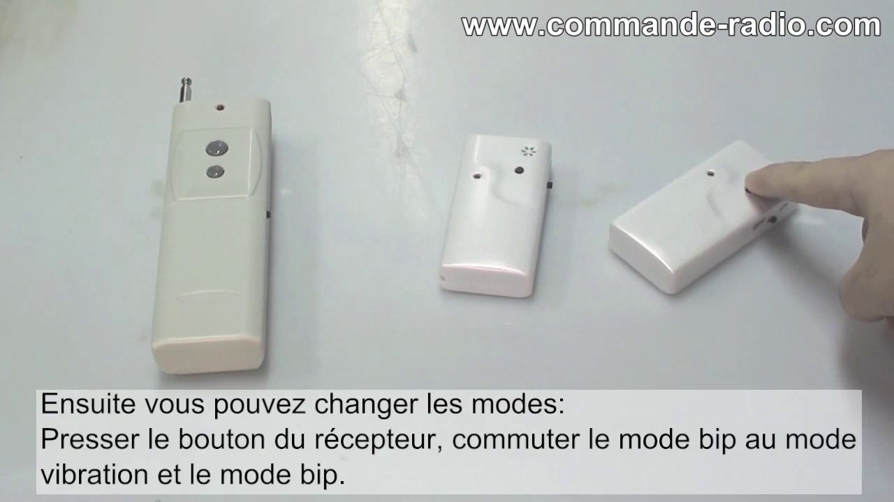 Comment Contrôle à Distance Deux Récepteurs Par Émetteur Sans Fil Mode Vibration & Bip