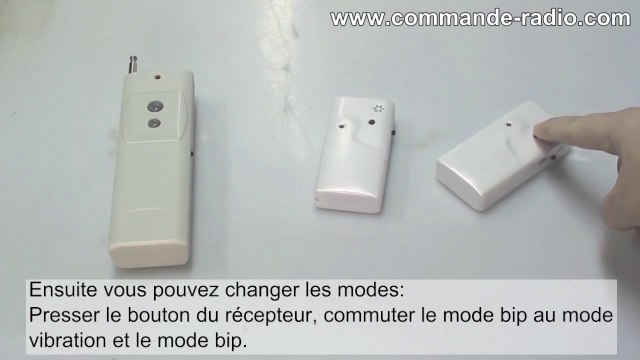 Comment Contrôle à Distance Deux Récepteurs Par Émetteur Sans Fil Mode Vibration & Bip