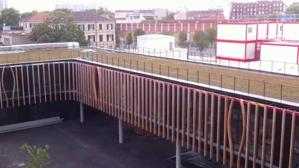 Nouvelle école de la Porte de Paris, vue du toit