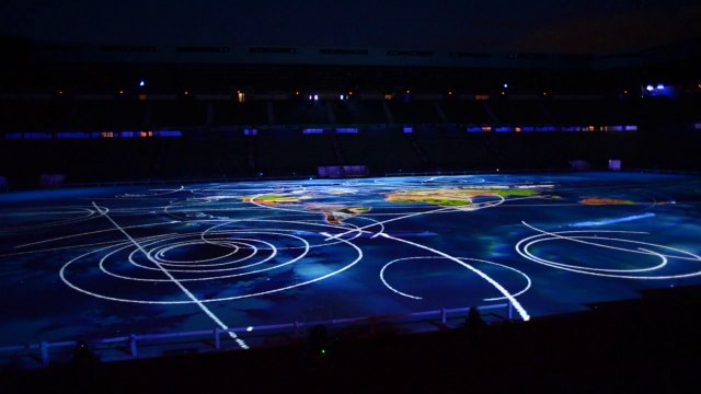 Jeux équestres mondiaux. Répétition de la cérémonie d'ouverture