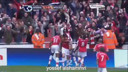 2010-2009 Arsenal 1-0 Wolves ، bendtner goal