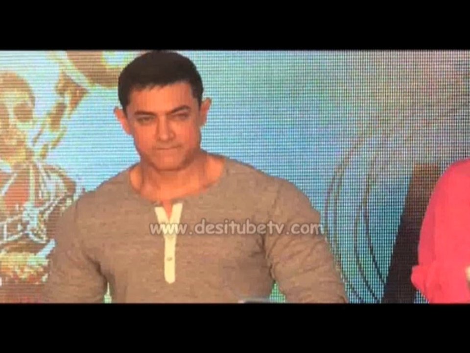 Aamir Khan,Raju Hirani & Vidhu Vinod Chopra Launch The Second Poster Of PK
