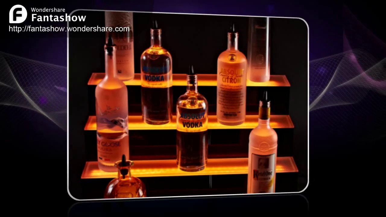 LED Wall Mounted Liquor display from Armana Productions