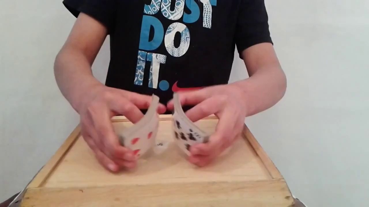 How to riffle shuffle cards EASY TO LEARN video Dailymotion